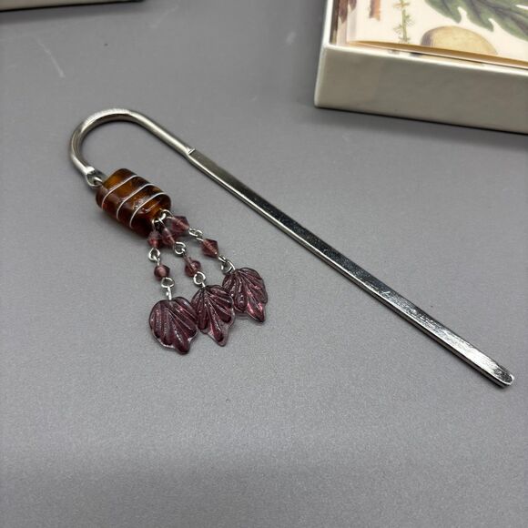 Anna Griffin Stationery Set Botanical Note Cards Envelopes Boxed Leaves Bookmark - Picture 3 of 6